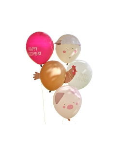 Globos Latex Caras Animales Granja ***OFERTA DTO NO ACUMULABLE
