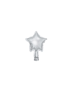 Globo Foil Estrella Plata 12cm ***OFERTA DTO NO ACUMULABLE