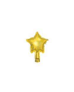 Globo Foil Estrella Oro 12cm ***OFERTA DTO NO ACUMULABLE