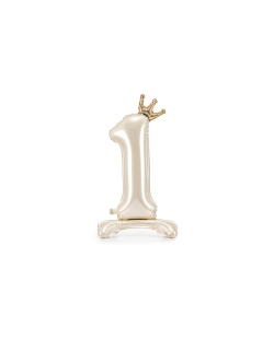 Globo Foil Pie Numero 1 Crema 84cm ***OFERTA DTO NO ACUMULABLE