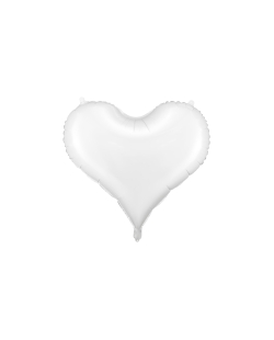 Globo Foil Corazon Blanco 75X64,5cm ***OFERTA DTO NO ACUMULABLE