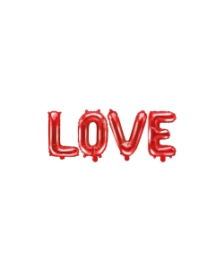 Globo Foil Love Rojo 140X35cm ***OFERTA DTO NO ACUMULABLE