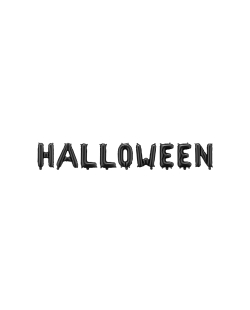 Globo Foil Halloween Negro 280X46cm ***OFERTA DTO NO ACUMULABLE