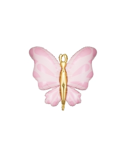 Globo Foil Mariposa 69X69cm Rosa ***OFERTA DTO NO ACUMULABLE
