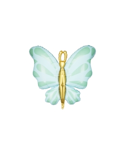 Globo Foil Mariposa 69X69cm Menta ***OFERTA DTO NO ACUMULABLE