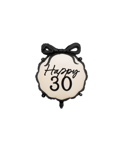 Globo Foil Elegante Happy 30 47 X 45cm ***OFERTA DTO NO ACUMULABLE