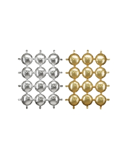 Globo Foil Fondo Pared Circulos Oro/Plata 78X107cm ***OFERTA DTO NO ACUMULABLE