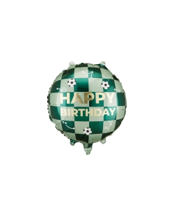 Globo Foil Happy Bday Futbol 35cm ***OFERTA DTO NO ACUMULABLE