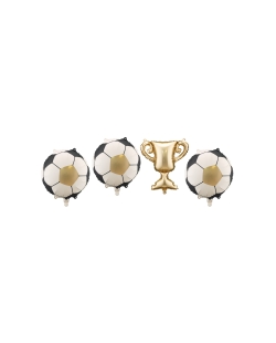 Globos Foil Trofeo Y Pelotas 33X33cm Y 34cm ***OFERTA DTO NO ACUMULABLE