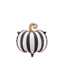 Globo Foil Calabaza Blanco/Negro Rayas 39X38cm ***OFERTA DTO NO ACUMULABLE