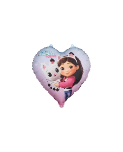 Globo Foil Corazon La Casa Gabby 35cm ***OFERTA DTO NO ACUMULABLE