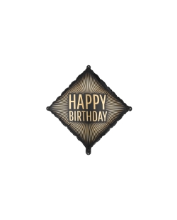 Globo Foil Happy Birthday 46cm ***OFERTA DTO NO ACUMULABLE