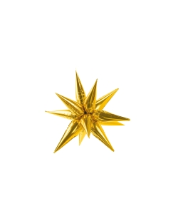 Globo Foil Estrella 3D Oro 70cm ***OFERTA DTO NO ACUMULABLE