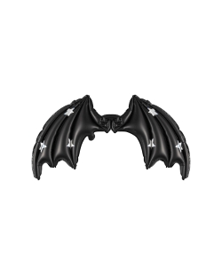 Globo Foil Alas Murcielago Negro Mate Estrellas 85 X 50cm ***OFERTA DTO NO ACUMULABLE