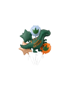 Buque Globos Foil Dinosaurio Happy Bday ***OFERTA DTO NO ACUMULABLE