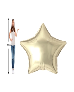 1,7m Jumbo Estrella Foil Champagne 170cm / 68 pulgadas