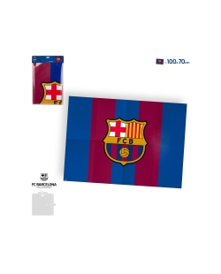 Cartel FC Barcelona Franjas y Escudo 70 x 100cm ***OFERTA DTO NO ACUMULABLE