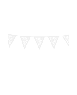 Banderin Papel Blanco Perla 19.5cm X3M ***OFERTA DTO NO ACUMULABLE