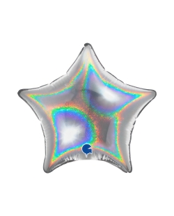 4/10cm Micro Estrella Plata Holografico