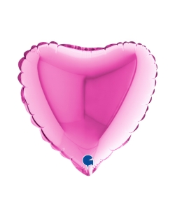 9/23cm Mini Corazon Fucsia 