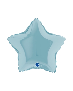 9/23cm Mini Estrella Azul Pastel