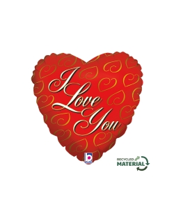 18/46cm Corazon Rojo I Love You (0,014m3)