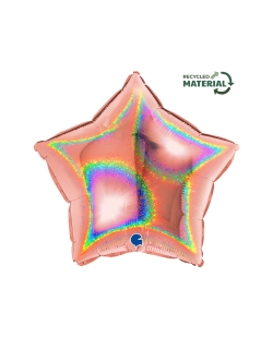 18/46cm Estrella Rosa Oro Hologr. 42X40cm (0,014m3)