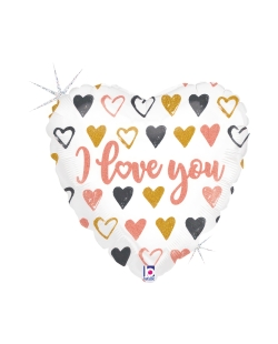 9/23cm Mini I Love You Corazones Holograf.