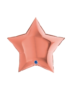 Jumbo Estrella Rosa Oro 86X81cm (0,094m3)