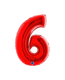 Forma Numero 6 Rojo 61X93cm (0,071m3)