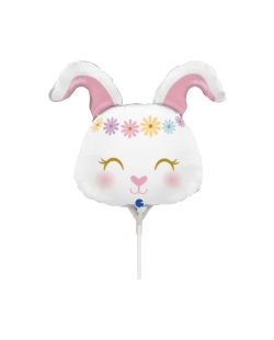 Mini Forma Conejito Hippie 25X21cm