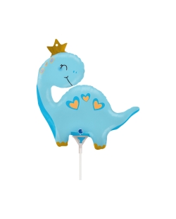 Mini Forma Dinosaurio Azul 26X27cm