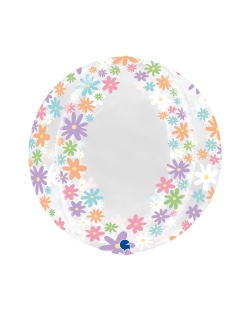 Esfera Burbuja Cristal Margaritas 48cm No Valv - No Pkg (0,063m3)