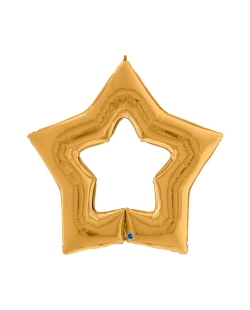 Forma Estrella Cadena Dorada 96X94cm (0,047m3)