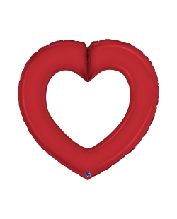 Forma Corazon Cadena Rojo 85X84cm(0,039 m3)