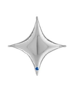 Forma Cruz Deco-Concava Plata 41X41cm (Aire)