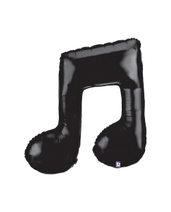 Forma Nota Musical Doble Negro 66X68cm (0,033m3)