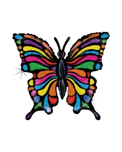 Forma Mariposa Pop Art Holografico 71X68cm (0,042m3)