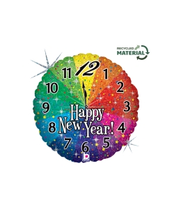 18/46cm Reloj Happy New Year Holog. (0,015m3)