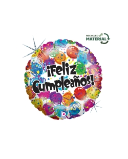 18/46cm Feliz Cumpleaños Globos (0,015m3)