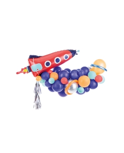 Guirnalda Globos Latex Y Foil Cohete 154X130cm ***OFERTA DTO NO ACUMULABLE