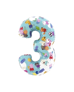 Forma Numero 3 Peppa Pig 45 X 75cm (0,030m3)