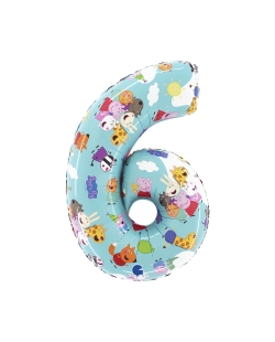 Forma Numero 6 Peppa Pig 49 X 72cm (0,035m3)