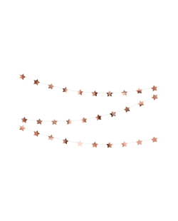 Guirnalda Estrellas Rosa Oro 3.6m ***OFERTA DTO NO ACUMULABLE
