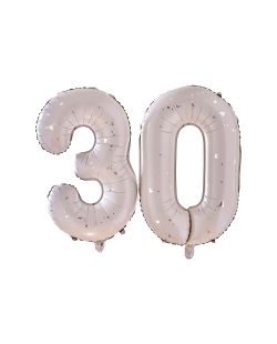 Globo Forma Numero 30 Foil ***OFERTA DTO NO ACUMULABLE