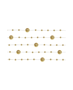 Guirnaldas Perlas Oro 1.3m ***OFERTA DTO NO ACUMULABLE