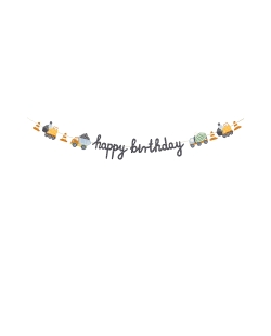 Guirnalda Happy Bday Vehiculos Construccion 2M ***OFERTA DTO NO ACUMULABLE
