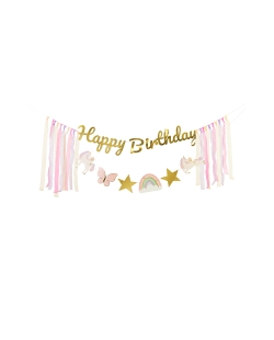 Guirnalda Happy Bday Unicornios 230X17.5cm ***OFERTA DTO NO ACUMULABLE