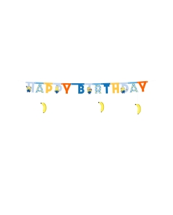Guirnalda Happy Birthday Minions 50X153cm ***OFERTA DTO NO ACUMULABLE