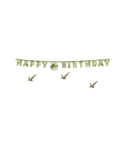 Guirnalda Happy Birthday Jurassic World 45X165cm ***OFERTA DTO NO ACUMULABLE